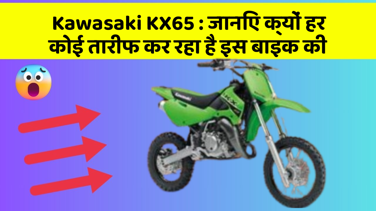 Kawasaki KX65: जानिए क्यों हर कोई तारीफ कर रहा है इस बाइक की